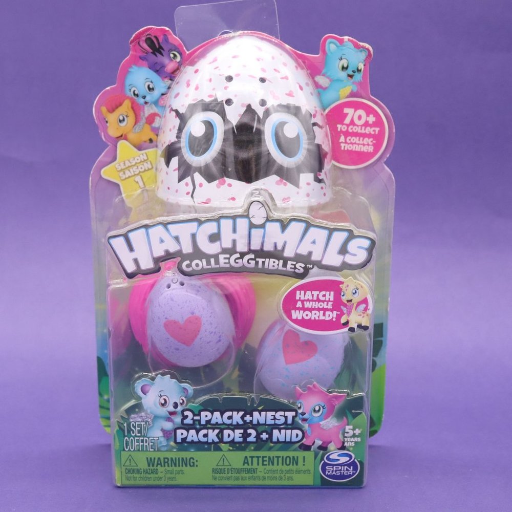 Hatchimals CollEGGtibles Eggs 2 Pack + Nest Season 1 NEW Factory Sealed